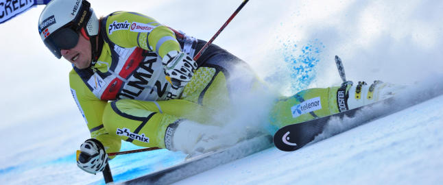 Jansrud p� pallen i super-G for f�rste gang