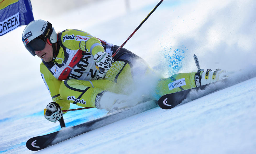 P� PALLEN: Kjetil Jansrud kj�rte seg opp p� seierspallen for f�rste gang i super-G da han ble nummer tre i Val Gardena.Foto: SCANPIX/Francis Bompard/Agence Zoom/Getty Images/AFP