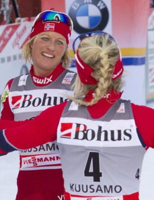 Johaug og Skofterud på pallen i Bjørgens fravær