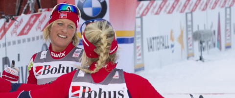 Johaug og Skofterud p� pallen i Bj�rgens frav�r