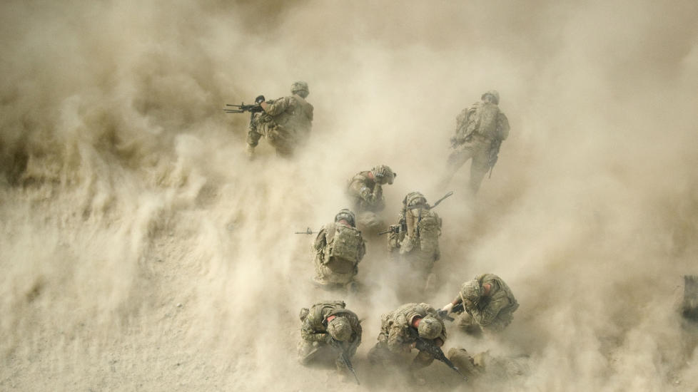 TREKKES N� UT: USA skal i �r trekke 10 000 soldater ut av Afghanistan. Foto: JOHANNES EISELE / AFP PHOTO
