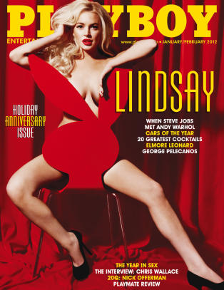 - Naken Playboy-Lohan er en kioskvelter