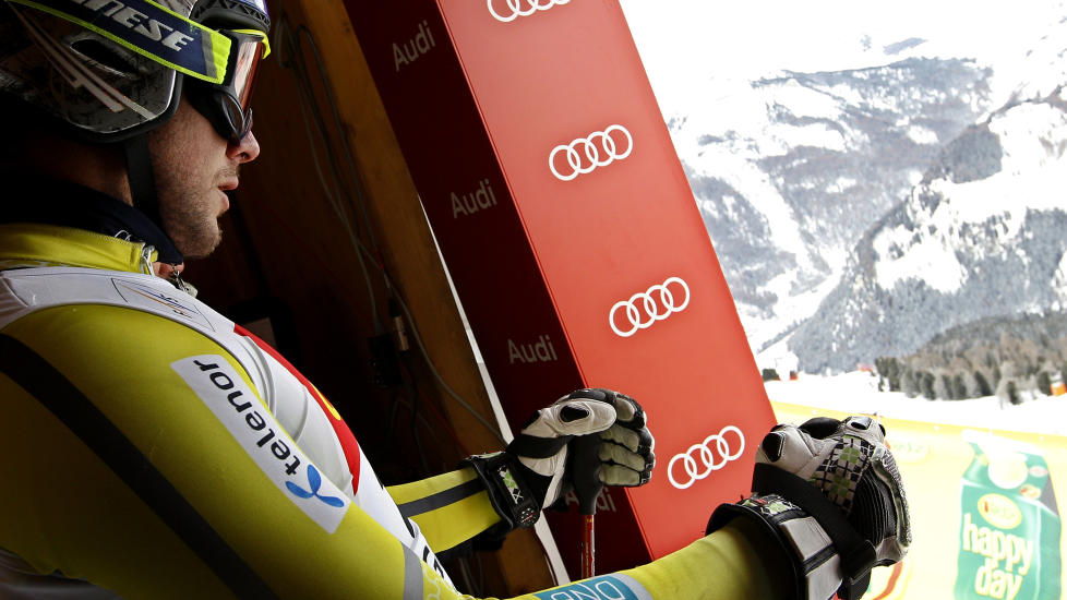 INGEN STOR DAG: Aksel Lund Svindal kom seg ikke til andre omgang i slal�mrennet i Alta Badia.Foto: SCANPIX/REUTERS/Max Rossi