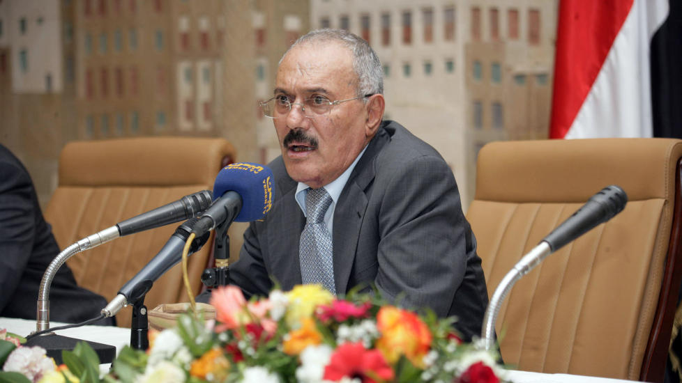 - HAR D�RLIG HELSE: Ali Abdullah Saleh skal fortsatt v�re kraftig preget av en eksplosjon i juni. Foto: Reuters/Scanpix