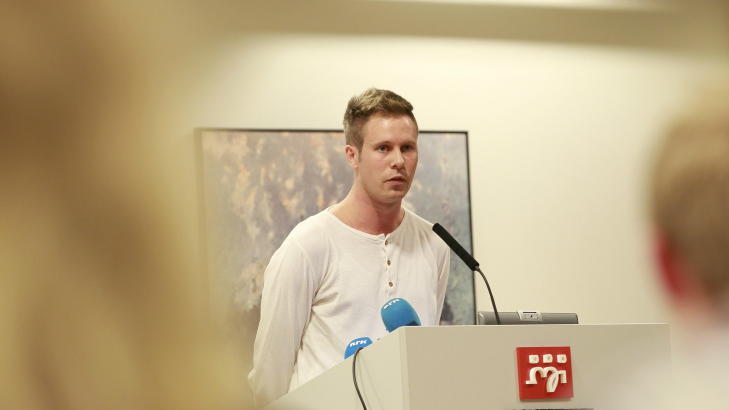 BA FRP TA �YTRINGSANSVAR�: AUF-leder Eskil Pedersen. Foto: Terje Bendiksby / Scanpix