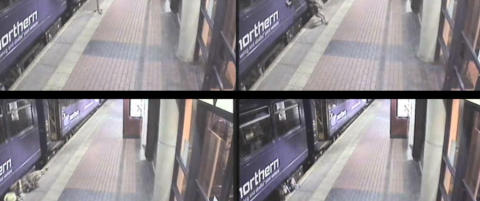 Her faller en beruset kvinne under toget