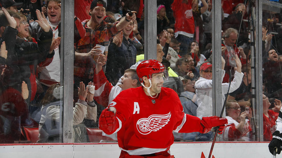 SATTE VINNERM�LET: Detroits Pavel Datsjuk.Foto: SCANPIX/Dave Sandford/Getty Images/AFP