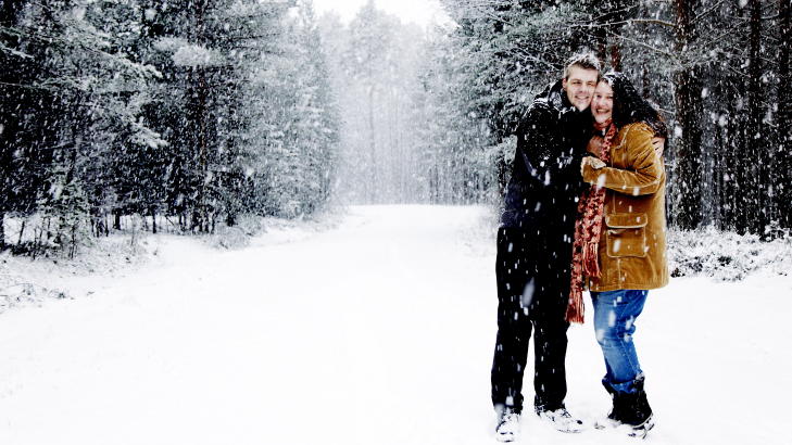  TETT I TETT:   T�nnes og Kathrin nyter tida med hverandre. 

Foto: Kristin Svorte