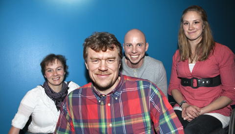 INGEN GRENSER 2: , NRK-serie med Lars Monsen og funksjonshemmede p� ekspedisjon. Liv Tone Lind, Kenneth Birkenes og Birgit Lovise R�kkum Skarstein. Foto: Anders Gr�nneberg