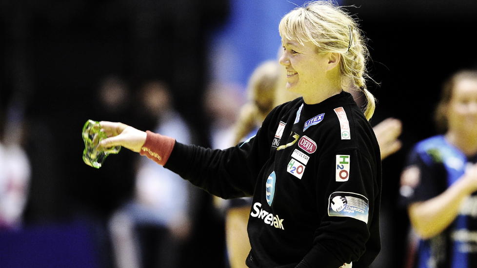 VIKTIG: Cecilie Leganger spilte en god kamp mot danske Midtjylland.
Foto:Erik Berglund