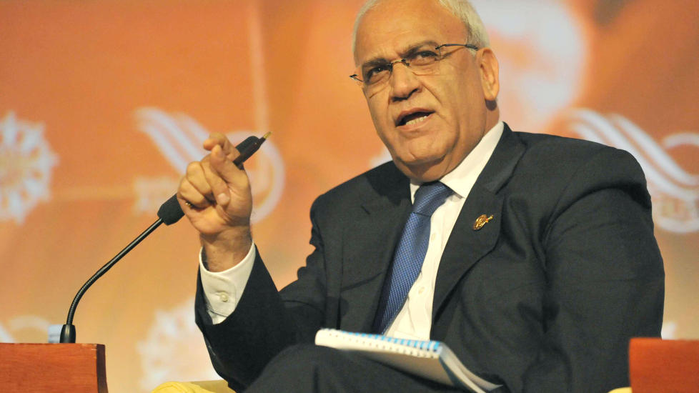 SKAL M�TE ISRAEL: Palestinernes sjefforhandler Saeb Erekat. Foto: AFP/Scanpix