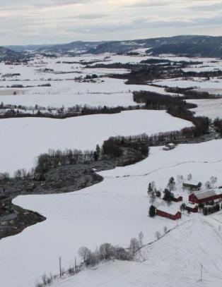 Trolig en bekk som er �rsaken til raset