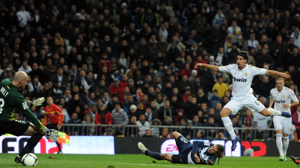 SLO TILBAKE: Sami Khedira startet opphentingen for Real Madrid.Foto: SCANPIX/AFP/DOMINIQUE FAGET