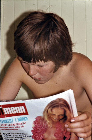 Engasjert: - Dette er fra tida Vi Menn m�tte leses i smug, siden det var pupp p� side 3, sier Siem.