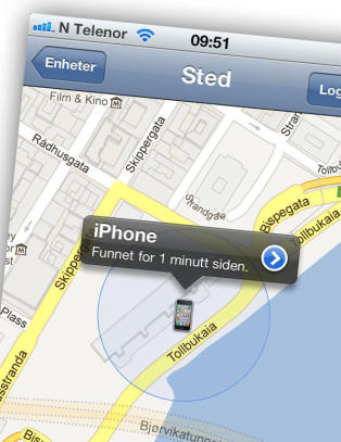 Guidet politiet fram til iphone-tyven