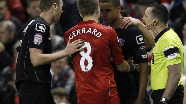 PREGET: Oldhams Tom Adeyemi. Foto: REUTERS/Phil Noble