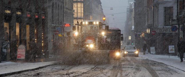 Hålke på østlandsveiene
