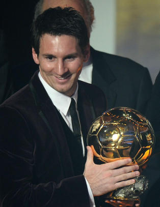 Lionel Messi vant Gullballen for tredje �r p� rad