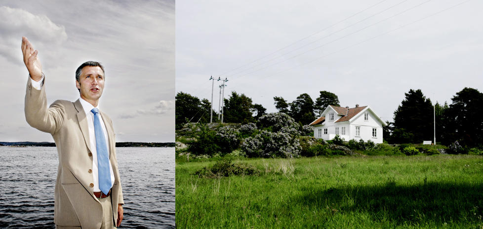 HYTTE-EIER:  Statsminister Jens Stoltenber fotografert p� brygga i kommunesenteret Skj�rhalden p� Hvaler ved en tidligere anledning. Fra brygga der er det bare en kort fergetur over til idylliske S�ndre Sand�y hvor Stoltenberg n� har overtatt familiehytta sammen med s�steren Camilla. Foto: John Terje Pedersen og Kristian Ridder-Nielsen / Dagbladet