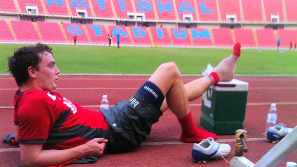 TESTES: Vegard Forren ble skadd under trening i Bangkok, og testes p� nytt i morgen. Foto Hans A Vedlog / Dagbladet