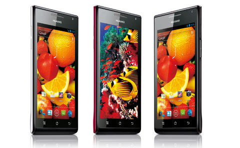 VERDENS TYNNESTE: Ascend P1S er if�lge Huawei verdens tynneste smarttelefon, og kommer til Norge f�r sommeren. Foto: Huawei