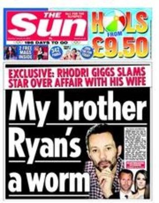 THE SUN: Slik ser forsida til The Sun ut i dag.
