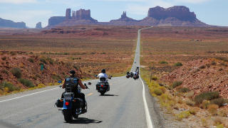 USA-FERIE: Med Harley-Davidson p� route 66. Foto: ROUTE 66USA