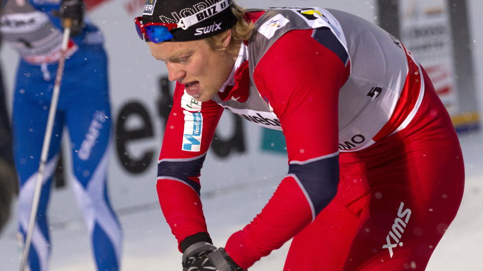 NUMMER FIRE: Eirik Brandsdal ble nummer fire p� dagens lagsprint.
Foto: Terje Bendiksby / Scanpix