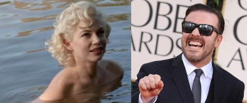 Er dette kvelden hvor Michelle Williams skal få lønn for Marilyn-strevet?