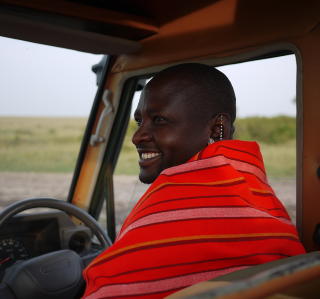 GOD GUIDE: Big Moses har full kontroll p� savannen.