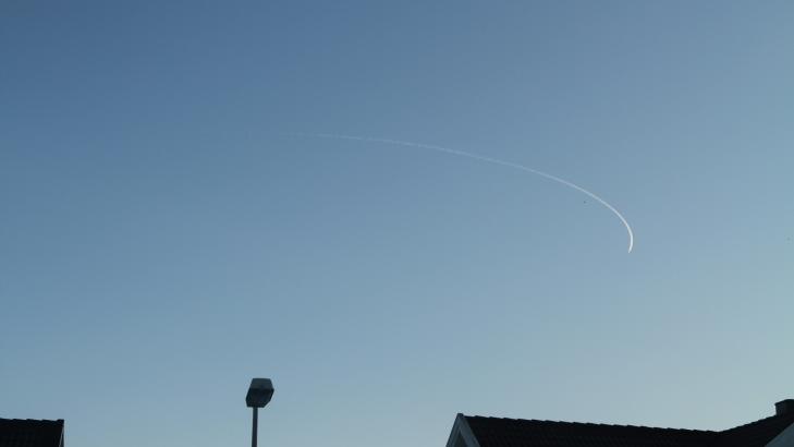 VENDEREIS: Her snur nok et fly etter � ha kretset over Trondheim lufthavn, V�rnes i dag. Foto: TOR AAGE HANSEN