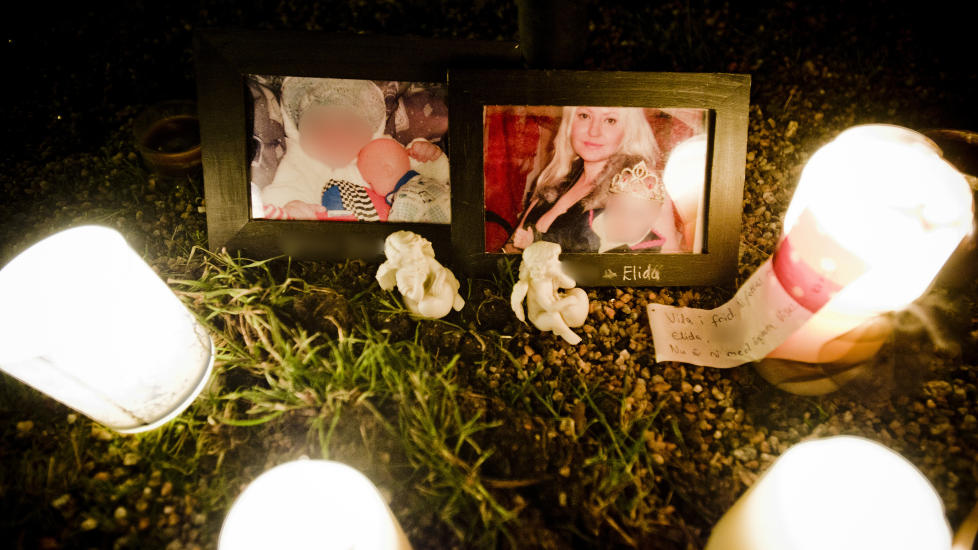 FUNNET D�DE: Norske Kj�rsti Elida Guseck (38) og hennes spedbarn ble funnet d�de i en leilighet i Arboga mandag. Foto: Thomas Rasmus Skaug / Dagbladet