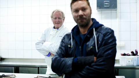 H�Y TEMPERATUR: Begge er de opptatt av at maten de lager skal smake godt, og da skal det ikke mye til f�r temperaturen blir h�y i den siste, �kritiske� delen av matlagingen. Foto: Thomas Haugersveen / Dagbladet