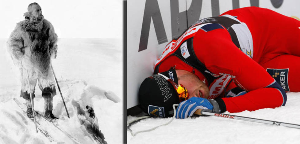  TO ALEN AV SAMME STYKKET:Petter Northug er ikke som alle andre skikonger. I jakten p� nye utfordringer minner han kanskje mer om Roald Amundsen og de andre store polfarerne. FOTO: Scanpix.
