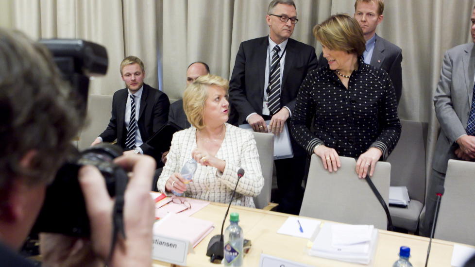 TABBE I H�RING: PST-sjef Janne Kristiansen forsnakket seg i g�rsdagens h�ring p� Stortinget. Foto: Heiko Junge / Scanpix