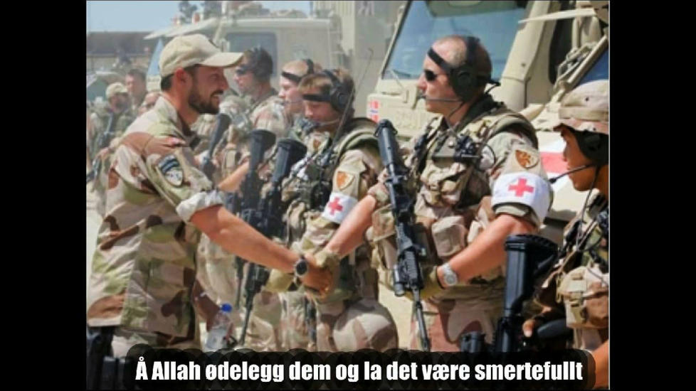 V�RT LAND: �Vi er f�dt og oppvokst i dette landet og f�ler oss som ekte nordmenn vi ogs�, og vi ville aldri latt noe forferdelig skje med landet v�rt�, skriver kronikkforfatteren. Foto: Skjermdump Youtube/Scanpix