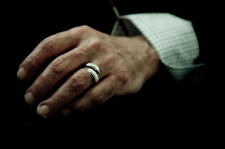 Norsk ring: Dette er ringen som Paulo Coelho fikk av en norsk kvinne.