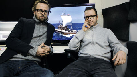 VAR INTERESSERT: Regiss�rene Joachim R�nning og Espen Sandberg meldte sin interesse for � lage film om Kongo-fangene da det stormet som verst i 2009, men valgte � heller f�lge opp andre prosjekter, og er n� aktuelle med filmen �Kon-Tiki�.
Foto: Steinar Buholm / Dagbladet.