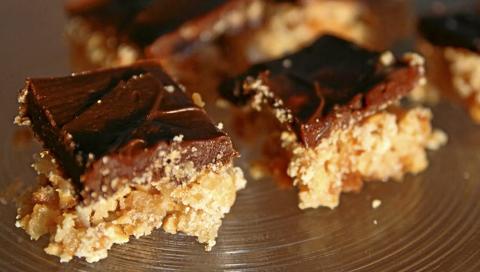 SNICKERSKAKE: Jeg har f�tt en ny favorittkake. Foto: Christopher Sjuve