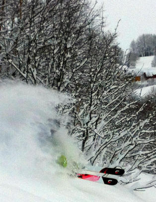 Her er det flotte forhold for l�ssn�kj�ring