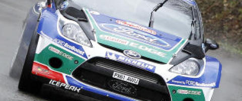 Dekktabbe kostet Petter Solberg over ett minutt