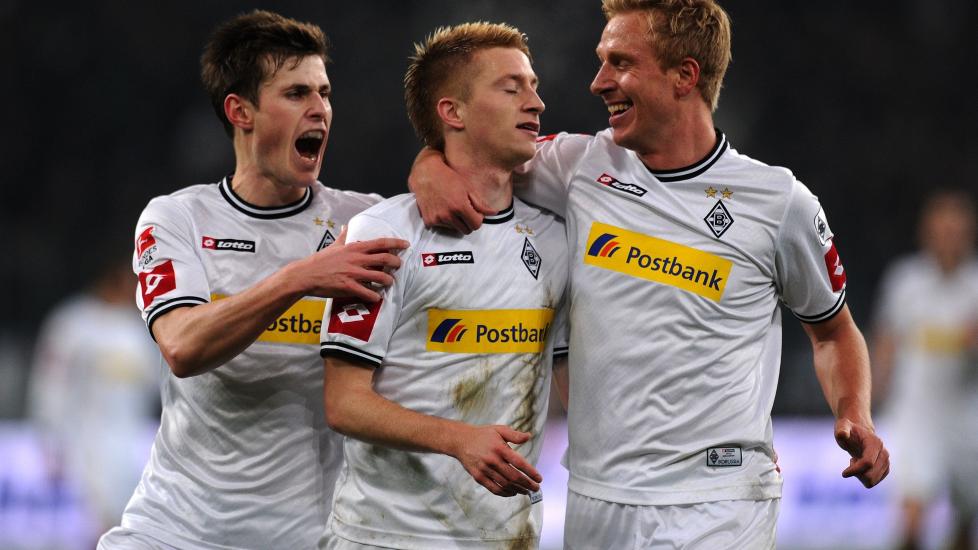 SEMIFINALE: Dr�mmesesongen til H�vard Nordtveit og hans Borussia M�nchengladbach fortsetter. Onsdag spilte laget seg til semifinale i cupen. Foto: AFP PHOTO / PATRIK STOLLARZ / Scanpix