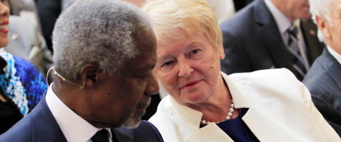 Amerikansk ærespris til Gro Harlem Brundtland