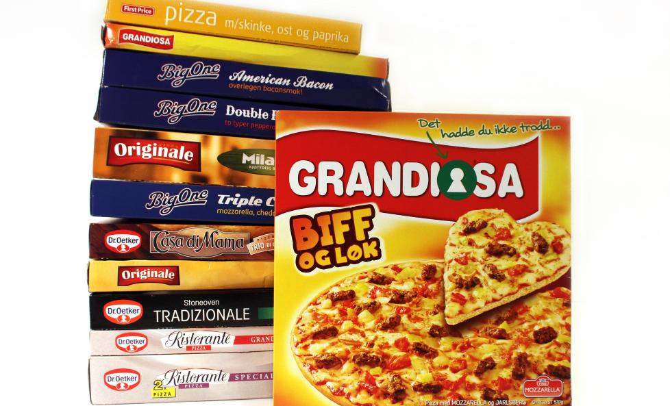 IKKE S� USUNN SOM DU TROR: S�rger du for � ha salat eller gr�nnsaker ved siden av, er frossenpizza et helt greit valg innimellom. Foto: ERIK HELGENESET