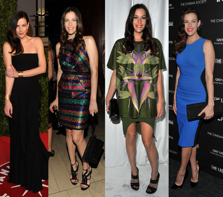 I FINSTASEN: Liv Tyler liker � skille seg ut p� fest, og velger ofte antrekk i sterke farger eller m�nster. Foto: Getty Images / All Over Press