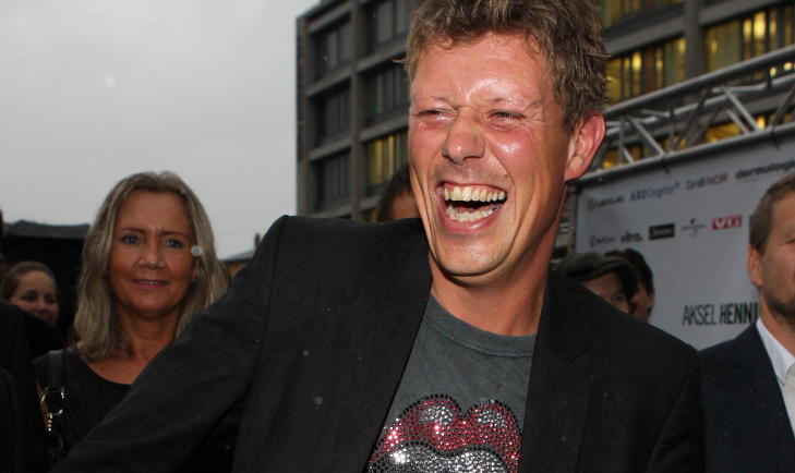BEGEISTRET: Det er ogs� Jan Fredrik Karlsen. Stordalen tror det blir en bra fest s� lenge mange av gjestene har Karlsens entusiasme. Foto: Roger Fosaas/Stella Pictures