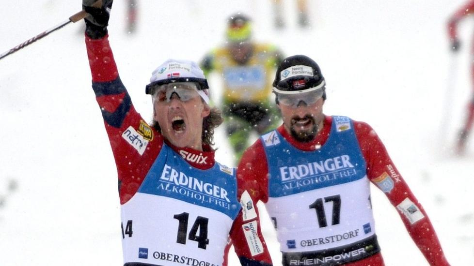 Flere f�lger med n�r Magnus Moan, Mikko Kokslien og Magnus Krog er i aksjon enn n�r Aksel Lund Svindal kj�rer for krystallkulen (sammenlagtseieren) i alpint. Foto:  EPA / Patrick Seeger