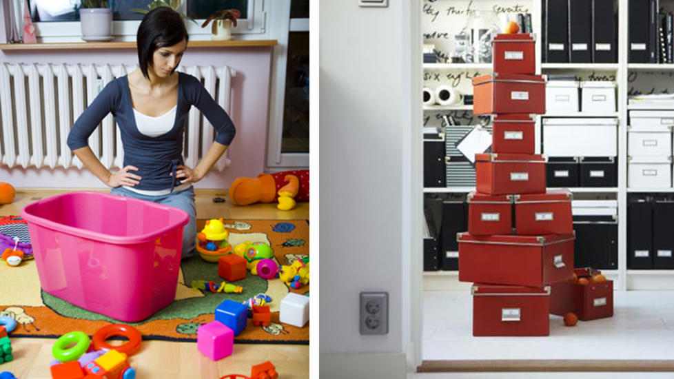 FRA KAOS TIL KONTROLL: F� med deg tipsene som gj�r det til en lek � holde orden i hjemmet. Foto: Colourbox og Ikea