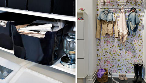 OVERSIKT: Velg oppbevaring som gj�r det enkelt � holde oversikten over hva som skal hvor.  Foto: Ikea og Alvhem M�kleri