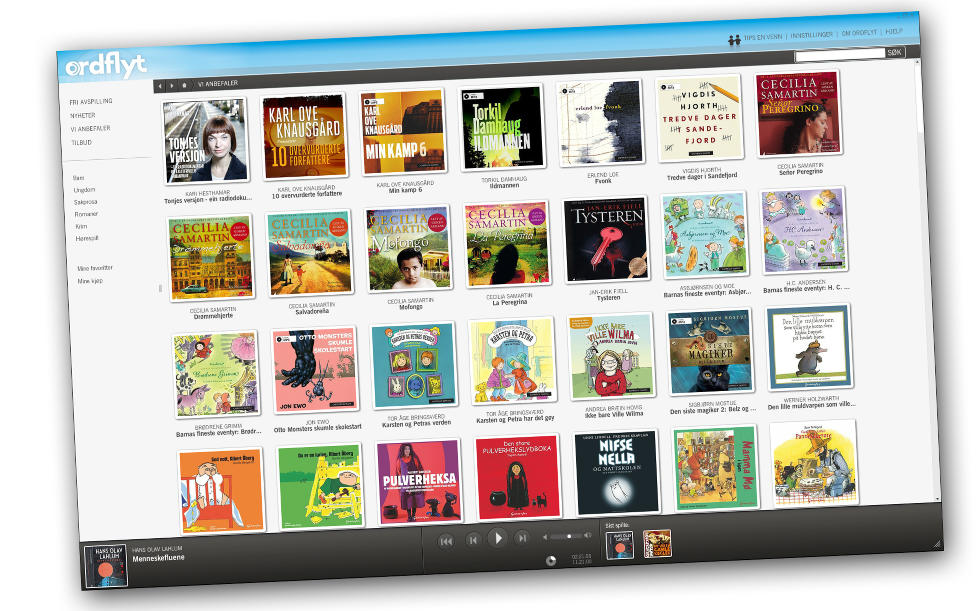NY APP: Ordflyt er Cappelen Damms streaming- og nedlastningstjeneste for lydb�ker. Denne uka lanserte de en ny app, som gj�r det enklere � lytte til lydb�ker p� mobil og iPod.